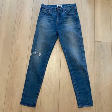 GYDA 데미지 데님 하이웨스트