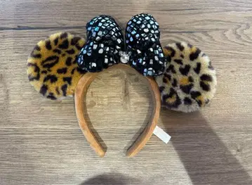 새상품급! 레오파드 무늬 머리띠 헤이세이 갸루