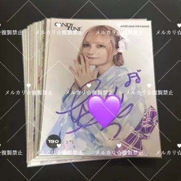 미야노 시즈카 사진 25장 사인 포함 있음