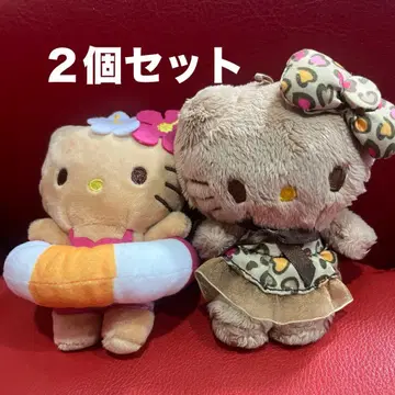 레오파드 무늬 키티 GOGO 갸루 키링 일광화상 키티