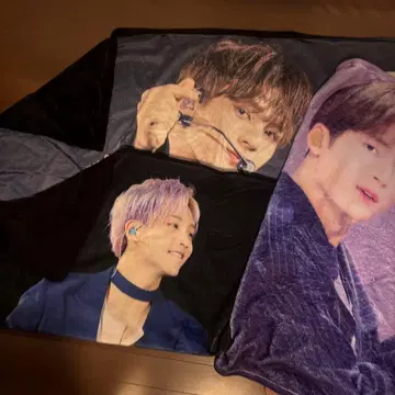 세븐틴 담요 민규 2장 (1장 리버서블) 정한 1장