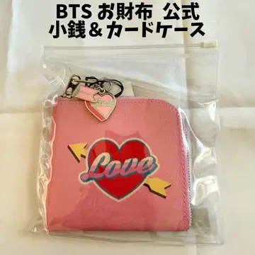 [ 미사용 새상품 ] BTS 지갑 동전 지갑 카드 케이스 L자 지퍼