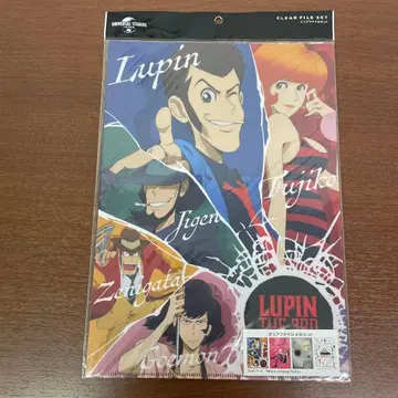 미개봉 루팡 3세 USJ 클리어 파일 세트