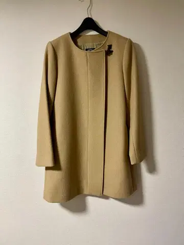 A.P.C. 울 코트 36 카멜