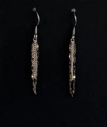 Silver925 디자인 귀걸이 약 5cm