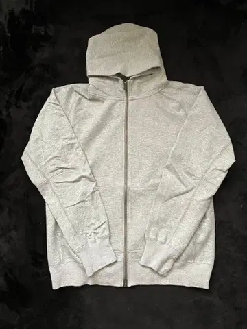 Champion 더블 지퍼 후드티 그레이 XL