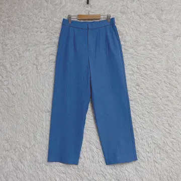 [smart pink] 컬러 슬랙스 (38) 파랑 일본제 사이드 밴딩