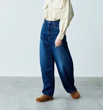 kha:ki 카키 백 웜 데님 팬츠