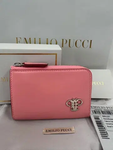 에밀리오 푸치 지갑 카드 케이스 핑크 컴팩트 이탈리아제 새상품