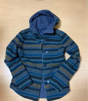 스트라이프 후드티