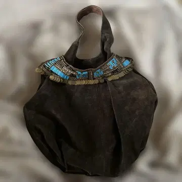 amika 다크 브라운 가죽 숄더백