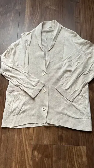 마가렛호웰 하우스홀드 굿즈 코튼 린넨 롱 가디건