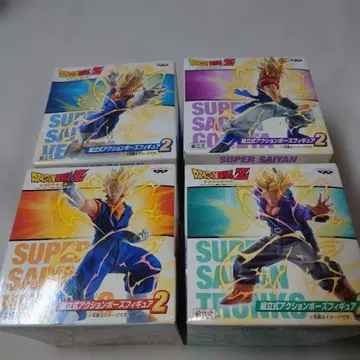 드래곤볼 Z 초 입체 액션 포즈 피규어 2 4체 세트