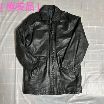 [컨디션 최상] 램 가죽 롱 자켓 L 블랙