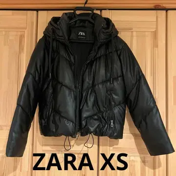 ZARA 가죽 다운 XS 아우터