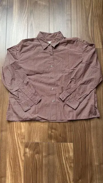 마가렛호웰 깅엄 체크 긴팔 셔츠 사이즈 1