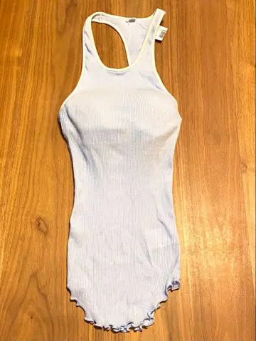 HAKUJI 비대칭 브라탑 리비 탱크탑 스카이블루