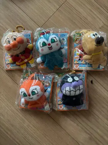 [ 미개봉 새상품 ] 호빵맨 말랑말랑 손가락 인형 5개 세트