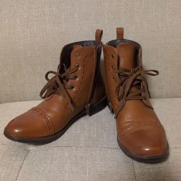 레이스업 워크 부츠 브라운 L 사이즈