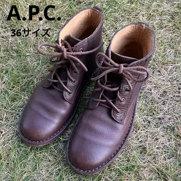 A.P.C. 36 사이즈 아페쎄 가죽 레이스업 부츠 22.5 23