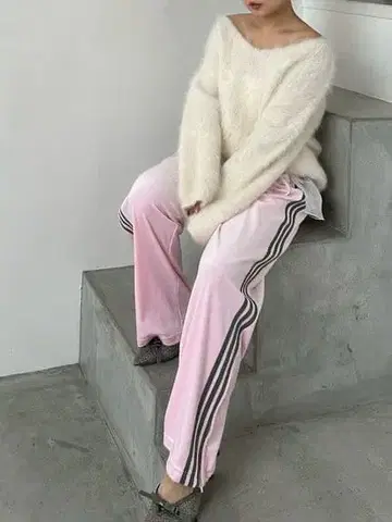 SNIDEL 스나이델 HIGH QUALITY ] 실 알파카 V넥 풀오버