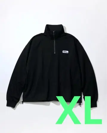 양문학 자수 하프 지퍼 트레이닝복 [BLACK] XL