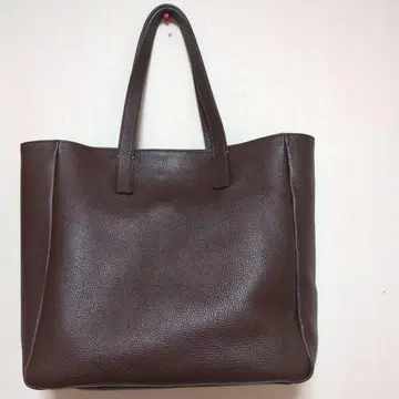 마가렛호웰 아르카 브라운 가죽 토트백