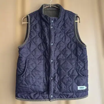 ARMEN 퀼팅 베스트 퍼플