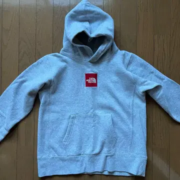 THE NORTH FACE 그레이 후드 부착 후드티 트레이닝복