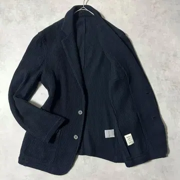 브리라펠 일구스토 니트 테일러드 자켓 싱글 2B 네이비