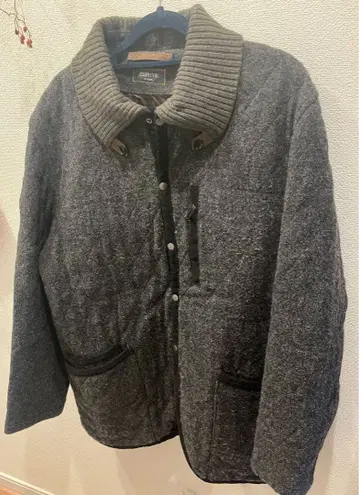 DURBAN 다크 그레이 퀼팅 자켓