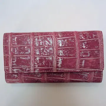 크로커다일 장지갑 빨간색 연말 대특가
