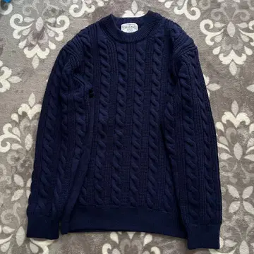 컨디션 최상 해밀턴 유나이티드 애로우즈 울 100% 케이블 짜임 니트