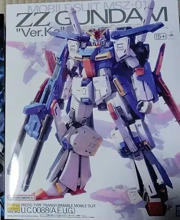 반다이 건담 프라모델 MG 1/100 ZZ 건담 Ver.Ka 더블 제타