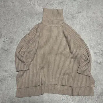 ROPEPICNIC 로페피크닉 리브 터틀넥 니트 오버 사이즈
