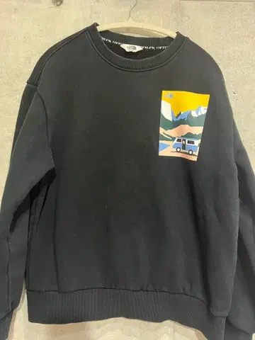 더 노스페이스 블랙 맨투맨 트레이닝복 레어