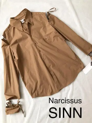새상품 SINN  나르시스 암컷 브라운 모드 셔츠