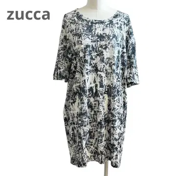 zucca 주카 긴팔 티셔츠 올 패턴 손그림 아트 프린트