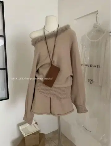 SHEIN 오프숄더 니트 셋업