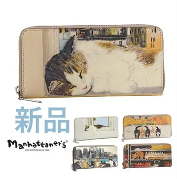 [ 새상품 미사용 ] 맨해트너즈 라운드 지퍼 장지갑 푹 자는 페데리코