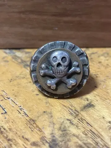 멕시칸 반지 빈티지 스컬 HTC 바이커 반지