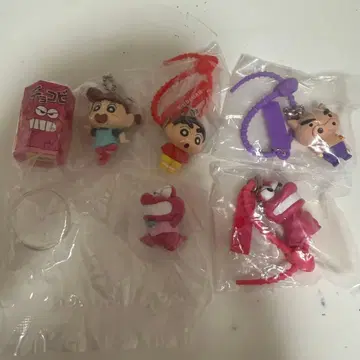 짱구는 못말려(크레용 신짱) 가챠가챠 피규어 묶음 판매 컬러풀 멀티 참