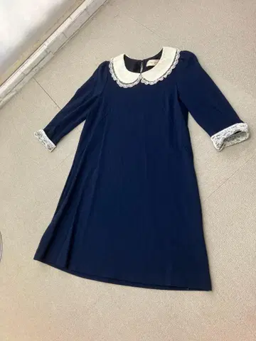 ( K11596 ) 프랑슈리페 원피스 둥근 카라 레이스 M