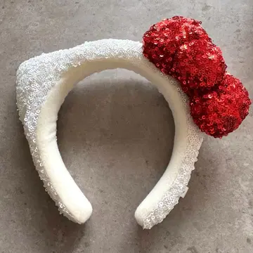 유니버셜 스튜디오 USJ 머리띠 키티 스팽글