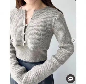 COCO DEAL 펄 숏 가디건 x 탱크탑