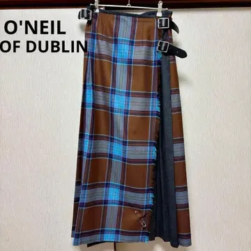 새상품급 O'NEIL OF DUBLIN 오닐 울 퀼트 스커트 롱
