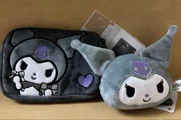 새상품 KUROMI 멀티 티슈 케이스 흑백 참 페이스 마스코트