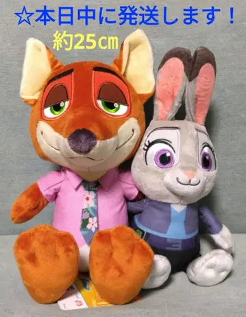 [ 주토피아 2 페어 봉제 인형 [ 닉 주디 ] ]