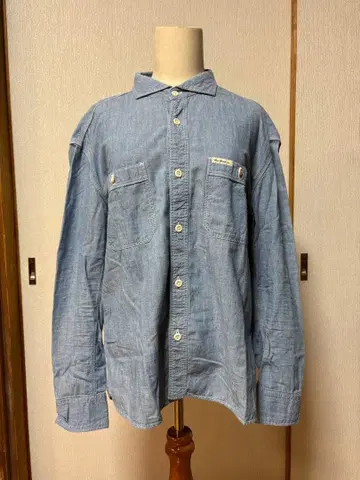 플랫 헤드 샴브레이 셔츠 42 사이즈