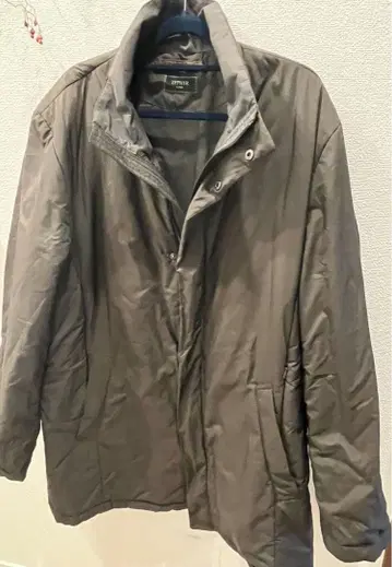 DURBAN 다크 그레이 다운 자켓 프론트 버튼 포함